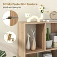 thumbnail image 4 of Auranook Open Shelf Bookcase Mid Century Modern Cube Bookshelf with 4 Compartments, 4 of 8