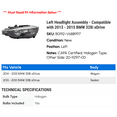thumbnail image 2 of Left Headlight Assembly - Compatible with 2013 - 2015 BMW 328i xDrive 2014, 2 of 2