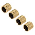 thumbnail image 1 of Potentiometer Knob, Professional Wide Compatibility Bass Knob Easy Installation 4Pcs  For Replacement Silver,Black,Gold, 1 of 8