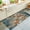 Green, variant on Beige Teal Copper Rust Washable Runner Rugs 2'x6', Abstract Vintage Industrial Minimalist Washable Runner Rug Non-Slip Sturdy Edge Binding Carpet for Bedside Hallway Runner Kitchen Galley