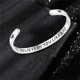 thumbnail image 2 of Pulsera clásica con frase inspiradora en acero inoxidable «You Like I Do», 2 of 4