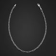 thumbnail image 5 of Au Naturale 14k White Gold Paperclip Link Chain Bracelet (2.5 mm, 7 inch), 5 of 7