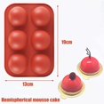 thumbnail image 2 of 4 paquetes de molde para hornear de silicona semiesfera, NALCY molde de silicona para tartas media esfera, medias esferas - molde de silicona, molde de silicona con 6 pocillos, sin BPA, 2 of 7