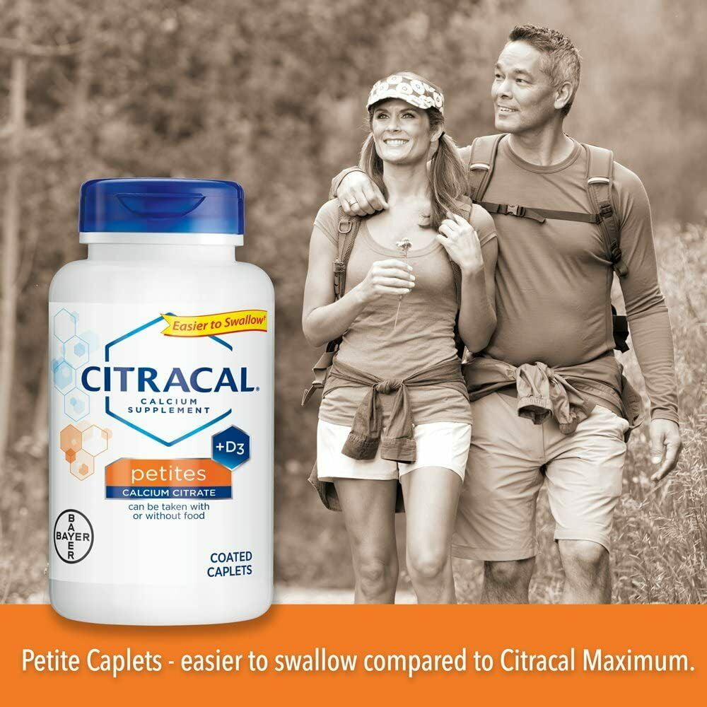 Citracal Calcium Citrate Supplements with Vitamin D Petites 200 ea (Pack of 6)