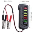 thumbnail image 5 of Probador de batería digital de coche de 12 V, alternador, analizador de batería con indicador LED para coche, motocicleta y camión., 5 of 5