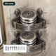 thumbnail image 2 of Esquinero para Baño Regadera Ventosa Repisas Sin Taladro Organizador de Regadera Metal de Aluminio Porta Shampoo Antióxido Estante Organizador Baño Gris Mueble para Regadera, 2 of 4