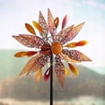 thumbnail image 2 of Wind Spinner, Fligree Leaves, 2 of 7