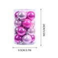thumbnail image 4 of Hwkond Christmas Tree Balls Oranments Christmas Ornament 4CM/16pc Plastic Tree Ball New Pendant Hanging Decoration Bright Pearl Christmas Ball,Hot Pink, 4 of 6