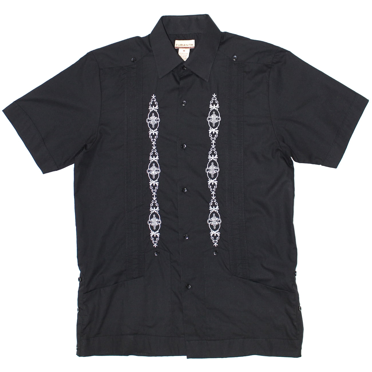 Guayabera Homme Cubain plage mariage à Manches Courtes Bouton-deux tons robe chemise Guayabera Homme Cubain plage mariage à Manches Courtes Bouton-deux tons robe chemise