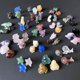 thumbnail image 2 of Piedra preciosa curativa personalizada, cristal de cuarzo, amatista, lepidolita, cristal de fluorita, animales lindos, 2 of 4