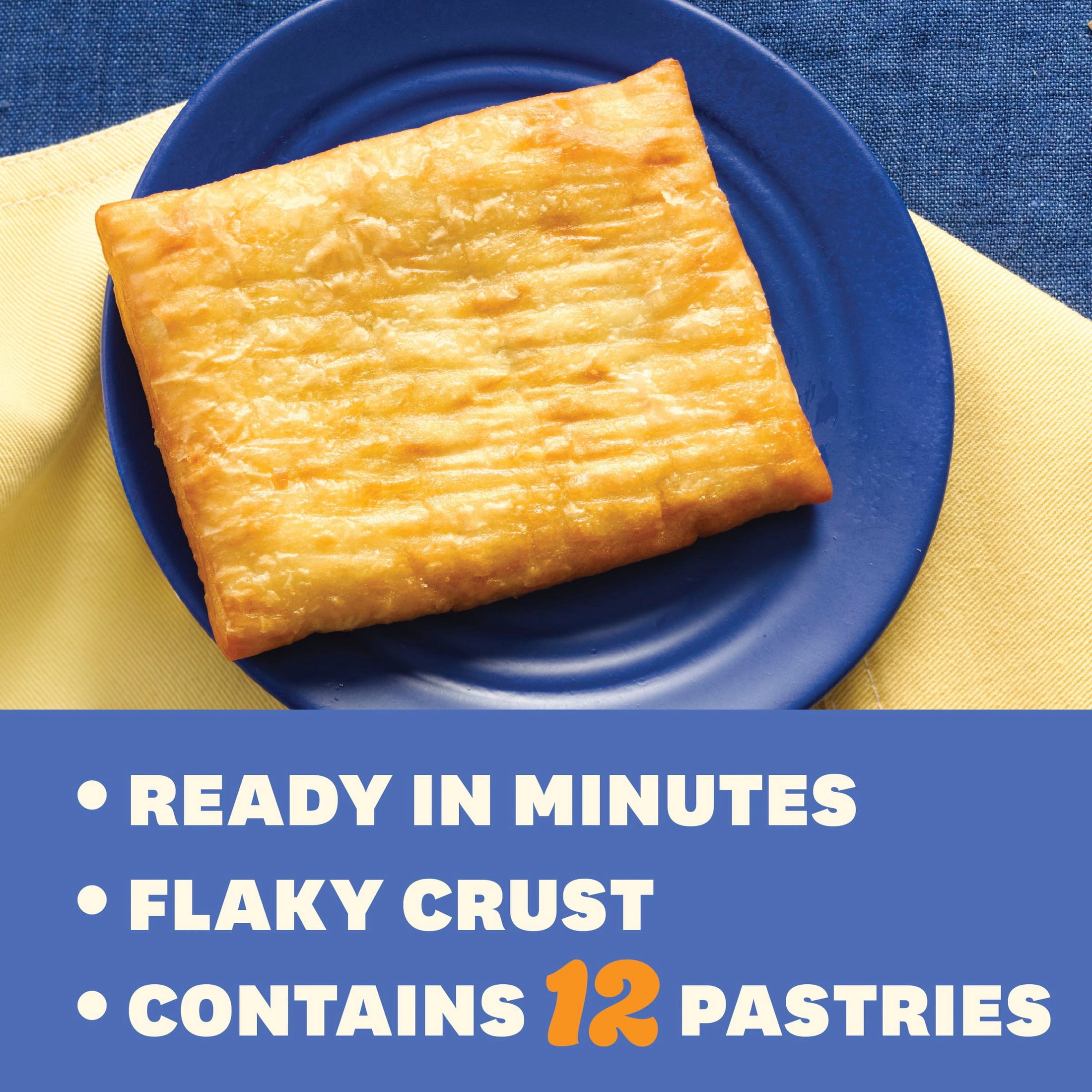 Pillsbury Cinnamon Roll Flavored Toaster Strudel Pastries, 12 Breakfast Pastries (Frozen)