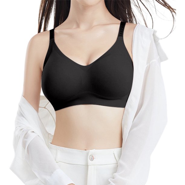 Brasieres de Mujer Sujetadores Push-up para Mujer, Diseño de Copa Color Melocotón para Realce y Soporte, sin Aros y Suaves. Mediana