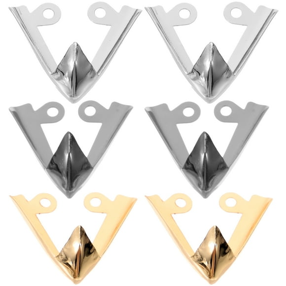 Shisuyan 3 Pairs High Heels Toe Caps High Heel Shoe Tip Caps Metal High Heels Toe Covers for Decoration