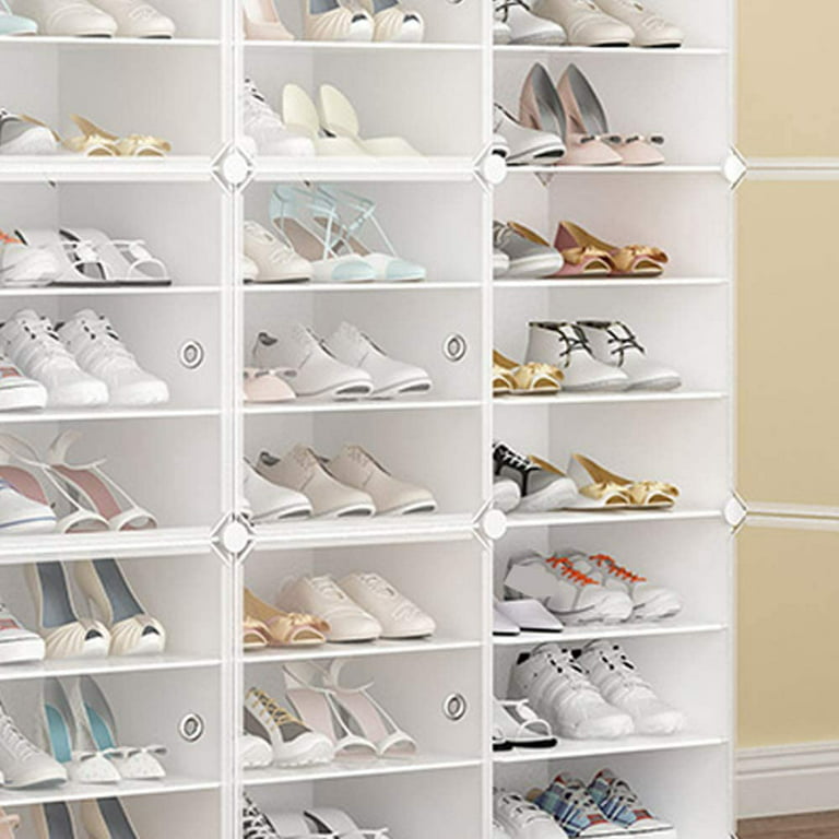 ANQIDI Dust-proof Shoe Rack Organizer 12-Tiers Stackable 96 Pairs
