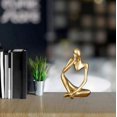 thumbnail image 2 of Estatua de resina abstracta, decoración moderna, sala de estar, única, estatuas y esculturas (oro), 2 of 5