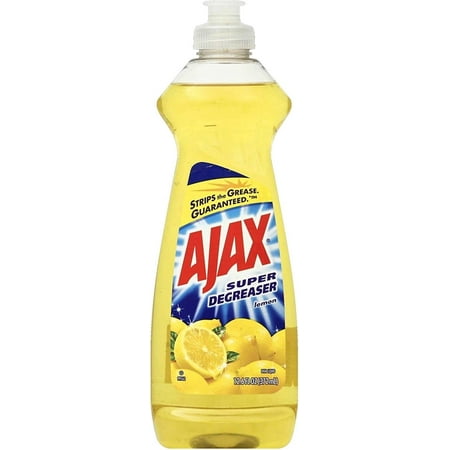 Ajax Liquid Dish Soap, Lemon 12.60 oz Pack of 4
