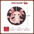 thumbnail image 2 of Daiia Cute Axolotl Sakura Blossoms Drawing Merry Christmas Tree Skirt , Xmas Large Lace-up Tree Skirt, Santa Snowflakes Rustic Home Decorations New Year Party Farmhouse Decor-36", 2 of 6