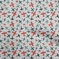 thumbnail image 1 of oneOone Cotton Poplin Twill Red Fabric Travel Sewing Material Print Fabric By The Yard 56 Inch Wide, 1 of 4