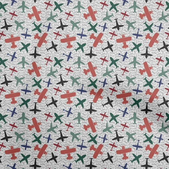oneOone Cotton Poplin Red Fabric Travel Sewing Fabric By The Yard Printed Diy Clothing Sewing Supplies 42 Inch Wide