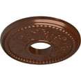thumbnail image 3 of Ekena Millwork 13 7/8"OD x 3 3/4"ID x 1 1/4"P Tirana Ceiling Medallion (Fits Canopies up to 4 3/4"), Hand-Painted Copper Penny, 3 of 6