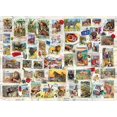 thumbnail image 2 of Puzzle EuroGraphics EURHR Wildlife Vintage Sellos 500 piezas, 2 of 3