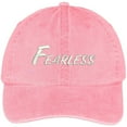 thumbnail image 1 of Trendy Apparel Shop Fearless Embroidered Washed Cotton Adjustable Cap, 1 of 2