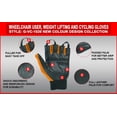 thumbnail image 5 of Wheelchair User Gloves Mobility Disability Fingerless Long Thumb Leather Palm for Men and Women Workout Weight Lifting, Cycling, Driving Gloves New Design Unisex Orange XXL, 5 of 8
