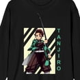 thumbnail image 7 of Demon Slayer Tanjiro Kamado Adult Black Long-Sleeve Tee-XXL, 7 of 7