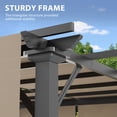 thumbnail image 4 of COOS BAY Outdoor Patio Pergola 10x10 ft with Retractable Sun Shade Canopy Top, 4 of 9