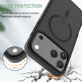 thumbnail image 6 of XNB for IPhone 17 Pro Max Case [Compatible with Magsafe]Translucent Matte Phone Cover, [Military Grade Drop Protection] Slim Durable Shockproof Protective Bumper, 6 of 6