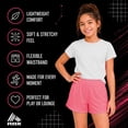 thumbnail image 6 of RBX Girls Athletic Shorts - Active Performance Mesh Jersey Gym Shorts Activewear for Outdoor Play, 6 of 7