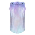 thumbnail image 5 of Tank Tops for Women under $5 Plus Size Sleeveless Gradient Ruffles V-neck Casual Shirt Blue XXL, 5 of 6