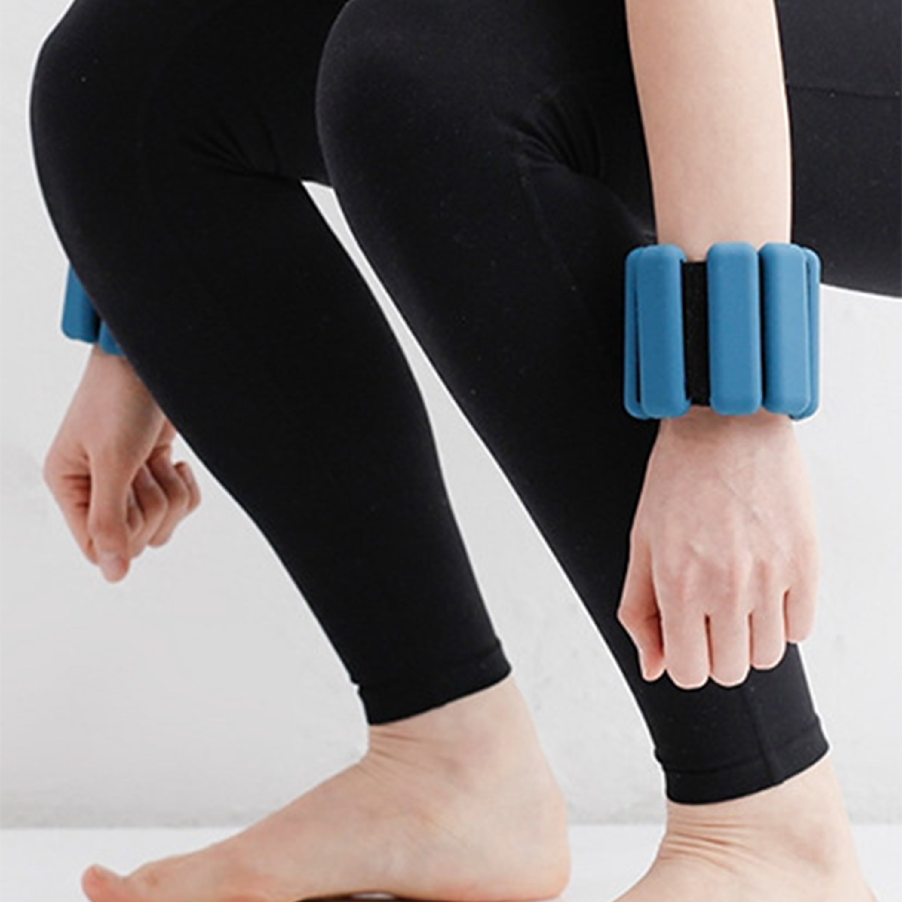 2 Adjustable (1lb each) Wrist/Ankle Weights - Red