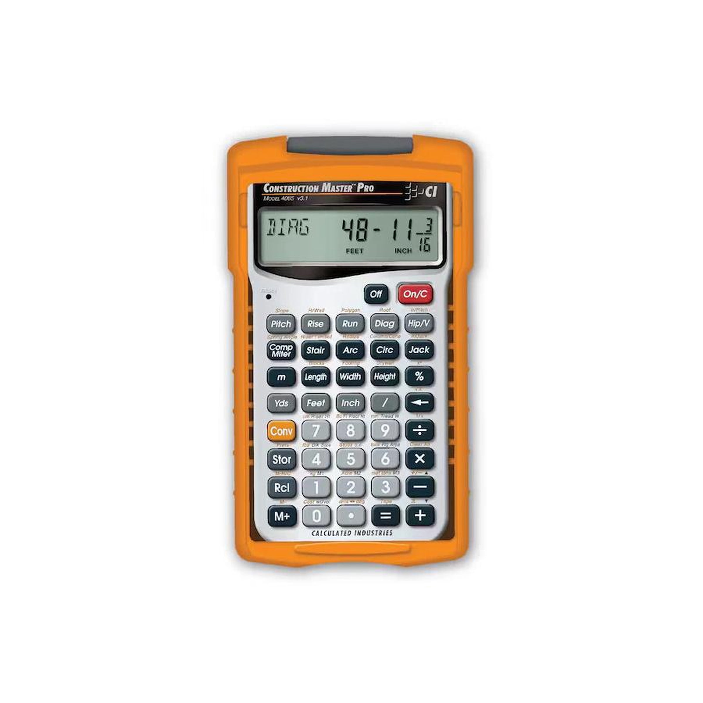 Calculated Industries Construction Calculator,Pro,5 5/8x3 In 4065 Calculated