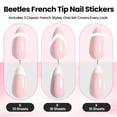 thumbnail image 4 of Pegatinas para nail art Beetles Gel Polish, 30 hojas, punta francesa, 4 of 7