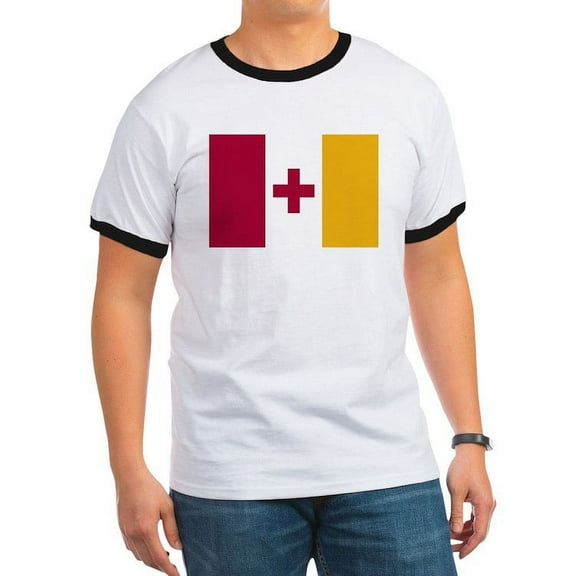 CafePress - Kappa Alpha Order Official Flag T Shirt - 100% Cotton Ringed T-Shirt