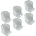 thumbnail image 4 of 24 Pcs Flange Seat Shower Curtain Rod Holder No Drill Brackets Closet Heavy Duty Pole Socket, 4 of 6