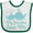 White and Green, variant on Inktastic My Grandma Loves Me Boys or Girls Baby Bib