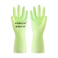 thumbnail image 2 of geerera Reusable Rubber Dishwashing Cleaning Gloves For Kitchen Bathroom Non Slip Grippy Long Washing Gloves With Flocked Liner Flexible Waterpr, 2 of 9