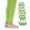 Green, variant on Jefferies Socks Ruffle & Polka Dot Pattern Holiday Legging Tights 2 Pack