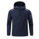 thumbnail image 2 of pstuiky camisas de manga larga para hombre, Sudadera con capucha de manga larga de terciopelo de color liso para hombre top de hombre m, 2 of 9