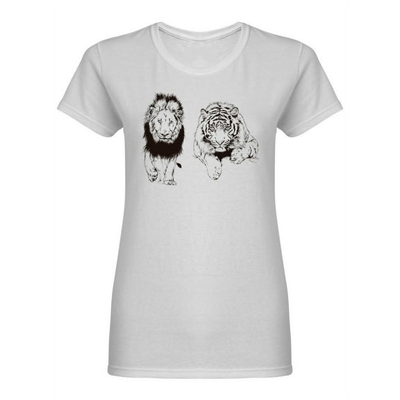 Tiger And Lion Shaped Tee Women's -Image by Shutterstock