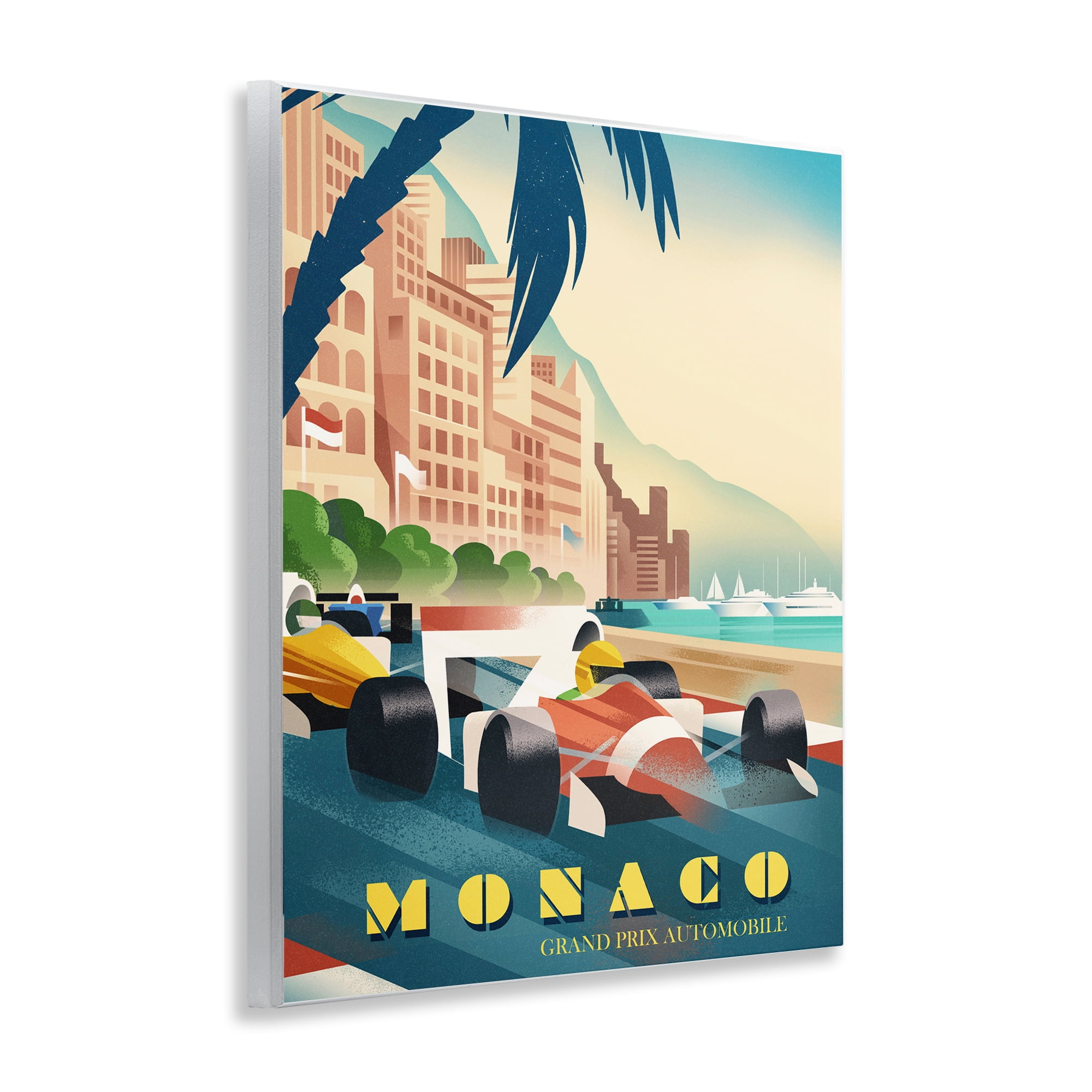 Stupell Industries Monaco Grand Prix Racing Wall Plaque Art, design by Martin Wickstrom