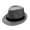 BL Black, variant on Unisex Boho Houndstooth Fedora Jazz Hat Vintage British Style Sun Hat Breathable UV Protection Travel Sunshade Hat