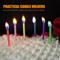 thumbnail image 1 of 6pcs/12 piezas de vela de marco de color ambientalmente amigable para el medio ambiente Velas de pastel de decoraciones de pastel súper brillantes para niños niños, 1 of 9