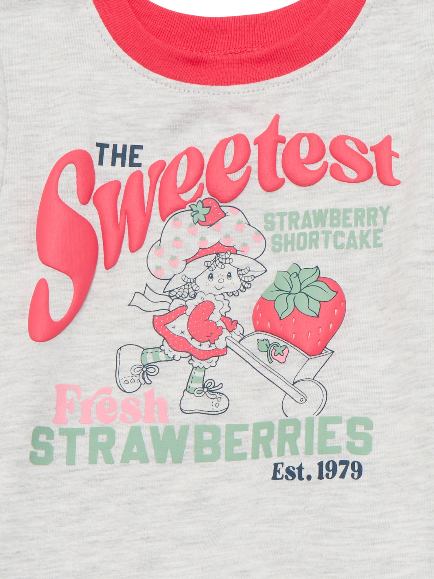 Strawberry Shortcake Toddler Girls Graphic Tee and Print Shorts Set, 2-Piece, Sizes 12M-5T
