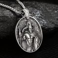 thumbnail image 2 of HOOUN Mens Vintage Spartan Leonidas Warrior Pendant Necklace Punk Biker Jewelry 24", 2 of 6