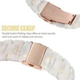 thumbnail image 5 of KOMI Compatible with Series 8/7/9 Resin Apple Watch Bands 45mm 44mm 42mm,Fashion Resin Bracelet Wristband with Stainless Steel Buckle for iWatch Ultra 49mm Series 6/5/4/3/2/1/SE, 5 of 7