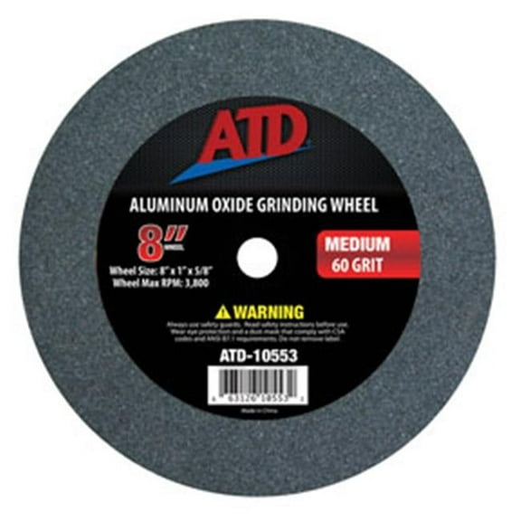 ATD Tools 10553 Replacement 8" Medium Grit Grinding Wheel ATD-10553