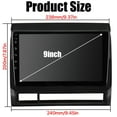 thumbnail image 2 of Android 10.1 Car Radio Stereo, 9 inch Capacitive Touch Screen High Definition GPS Navigation Unit, with Bluetooth Player/Steering Wheel Control 1G RAM+16G ROM for Toyota Tacoma 2005-2013, 2 of 11